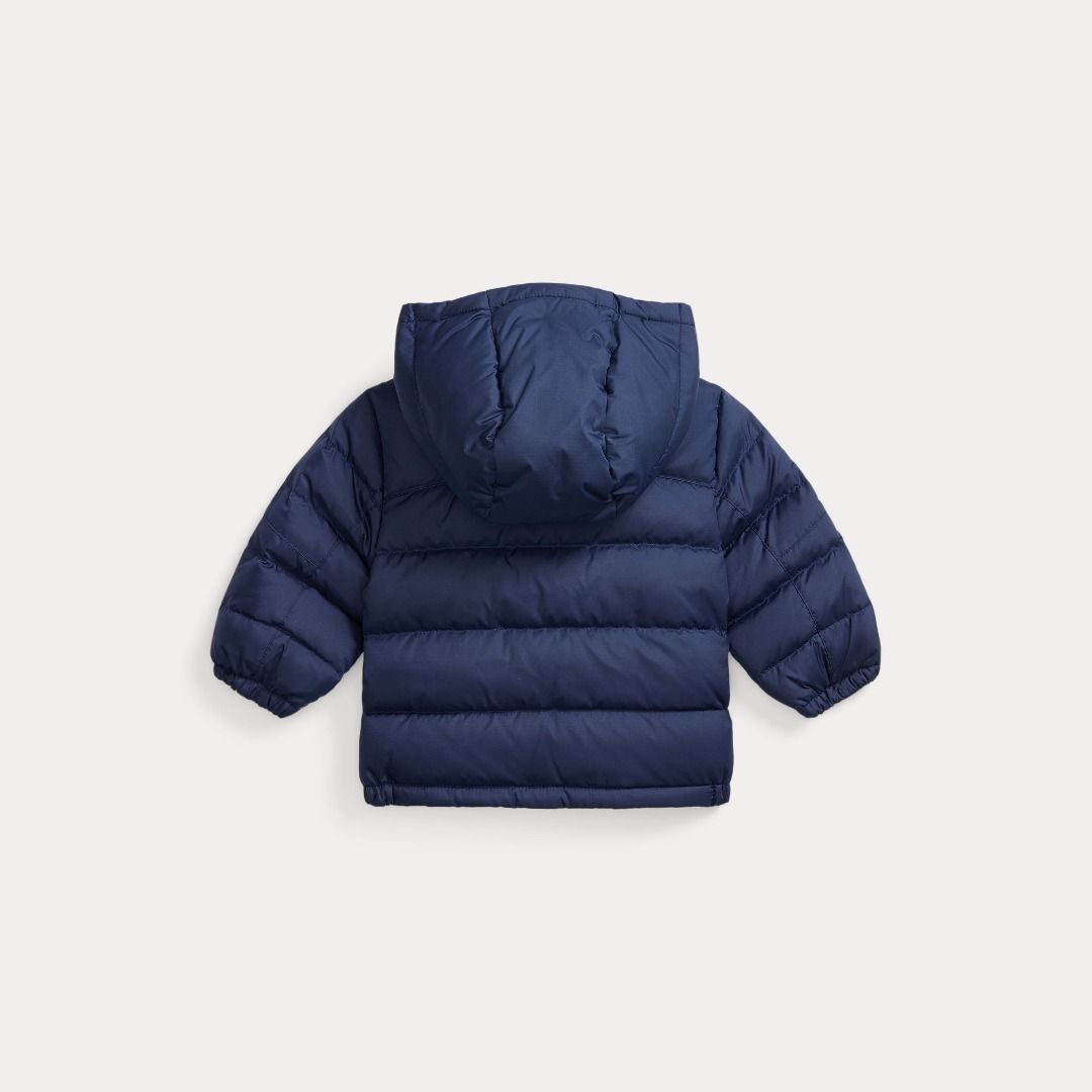 Giubotto navy Ralph Lauren baby RIPSTOP HOODED DOWN